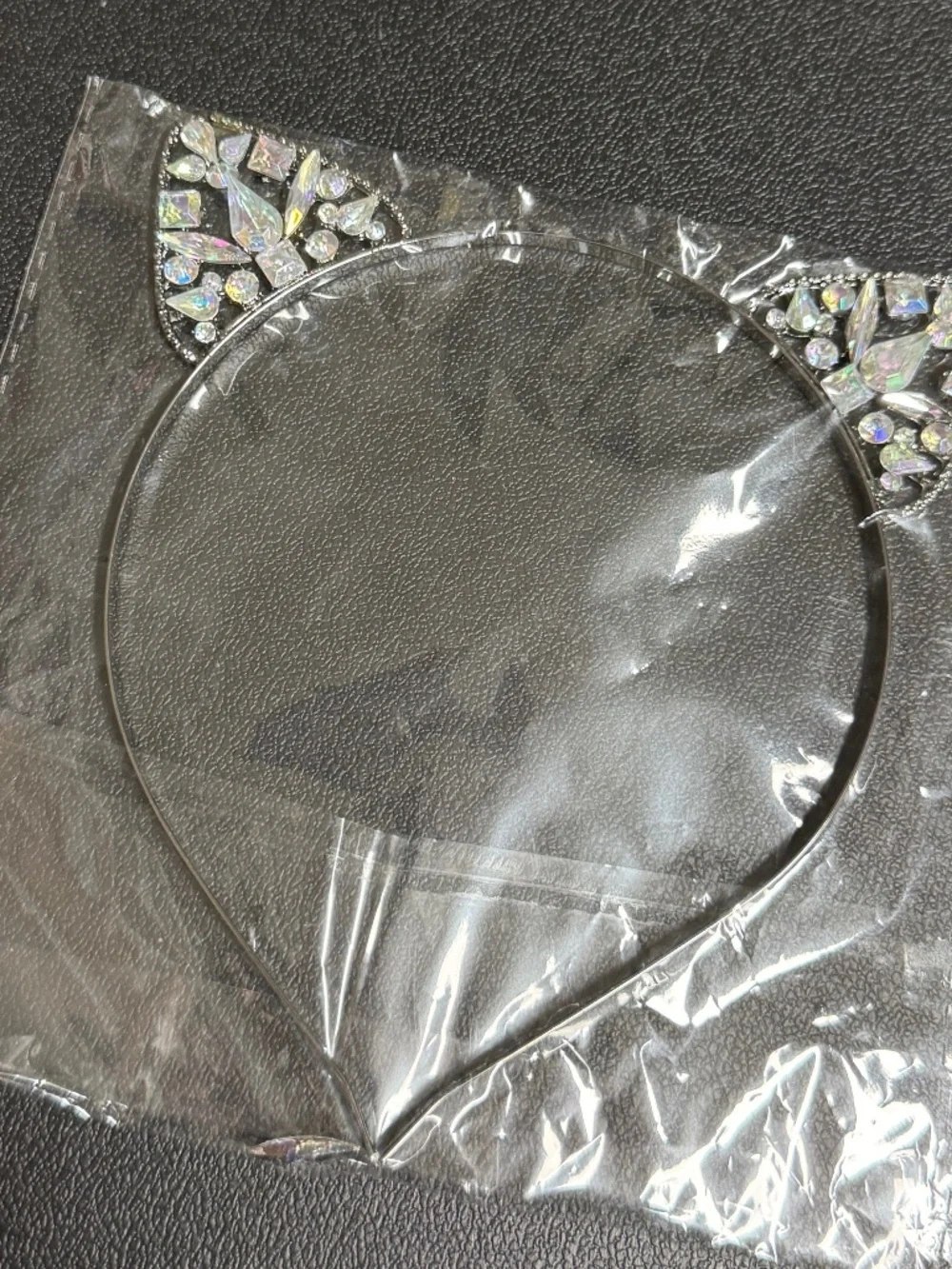 Rhinestone Cat Ears Headband | Crystal Cosplay Festival Halloween Accessory